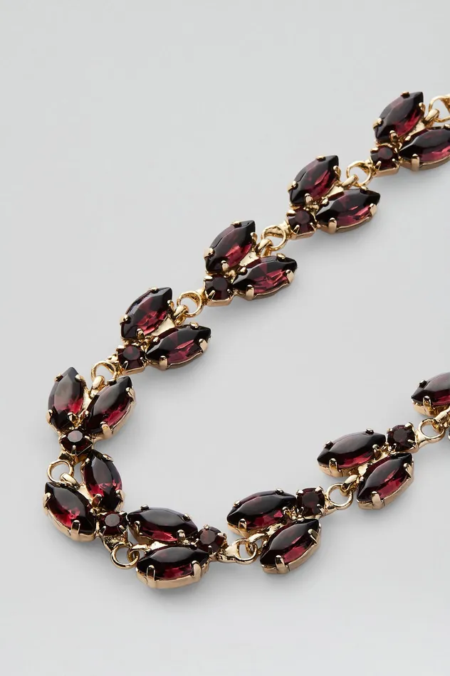 Jewelry CRYSTAL LEAF CHOKER MULBERRY 8211 Scanlan Theodore Women Jewelry CRYSTAL LEAF CHOKER MULBERRY 8211 Scanlan Theodore Women