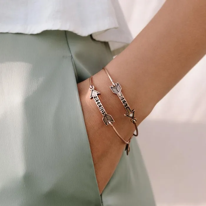 Jewelry Sets Women Alex And Ani Best Friends Arrow Charm Bangles Set Of 2 Rafaelian Silver
