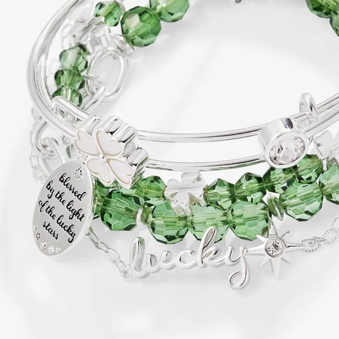 Jewelry Sets Women Alex And Ani Good Luck Set Of 5 Silver