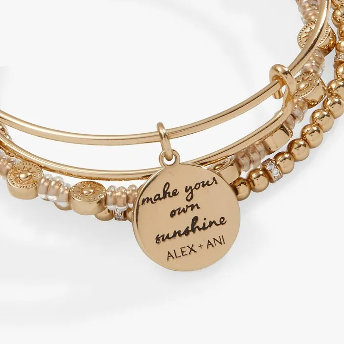 Jewelry Sets Women Alex And Ani Make Your Own Sunshine039 Set Of 3 Gold