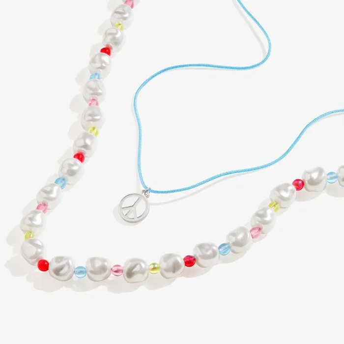 Jewelry Sets Women Alex And Ani Peace And Love Layered Necklace Set Shiny Silver Jewelry Sets Women Alex And Ani Peace And Love Layered Necklace Set Shiny Silver