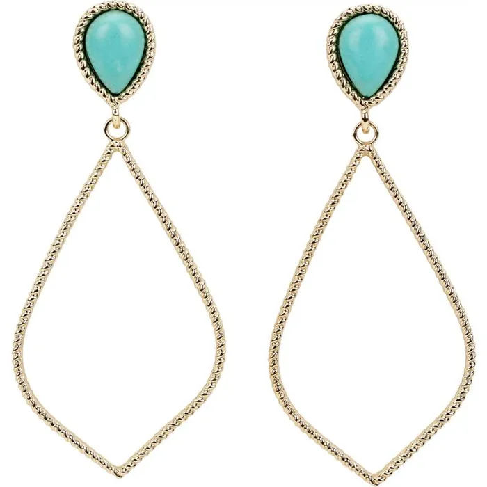 Jewelry Women Justin Boots Justin Rope Motif Earrings Gold 040yellow041