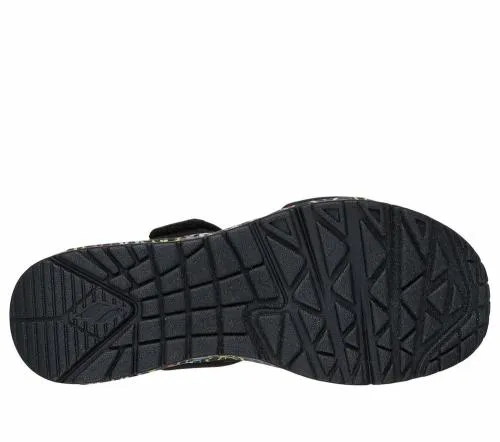 JGoldcrown Uno 8211 Sea Of Love Black Women SKECHERS Sandals
