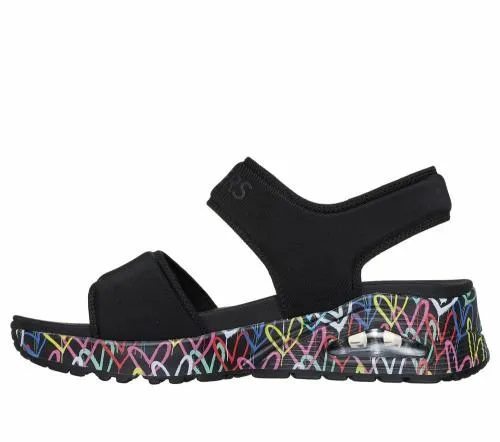 JGoldcrown Uno 8211 Sea Of Love Black Women SKECHERS Sandals