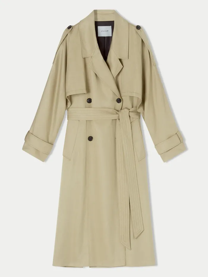 Jigsaw Coats Women Camarin Trench Cream