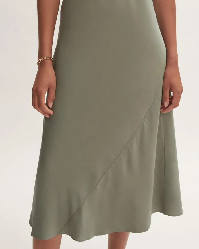 Jigsaw Dresses and Jumpsuits Women Bias Cut Slip Dress Green