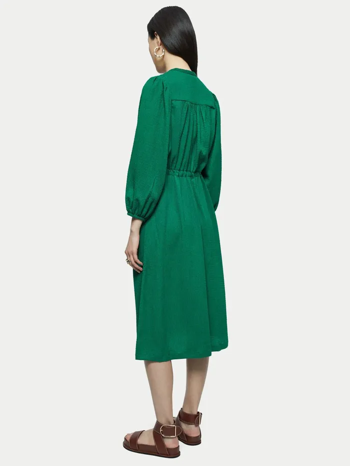 Jigsaw Dresses and Jumpsuits Women Shirred Jersey Shirt Dress Green