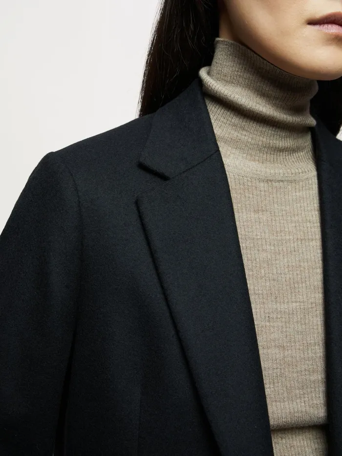 Jigsaw Jackets Women Gibson Brushed Wool Blazer Black