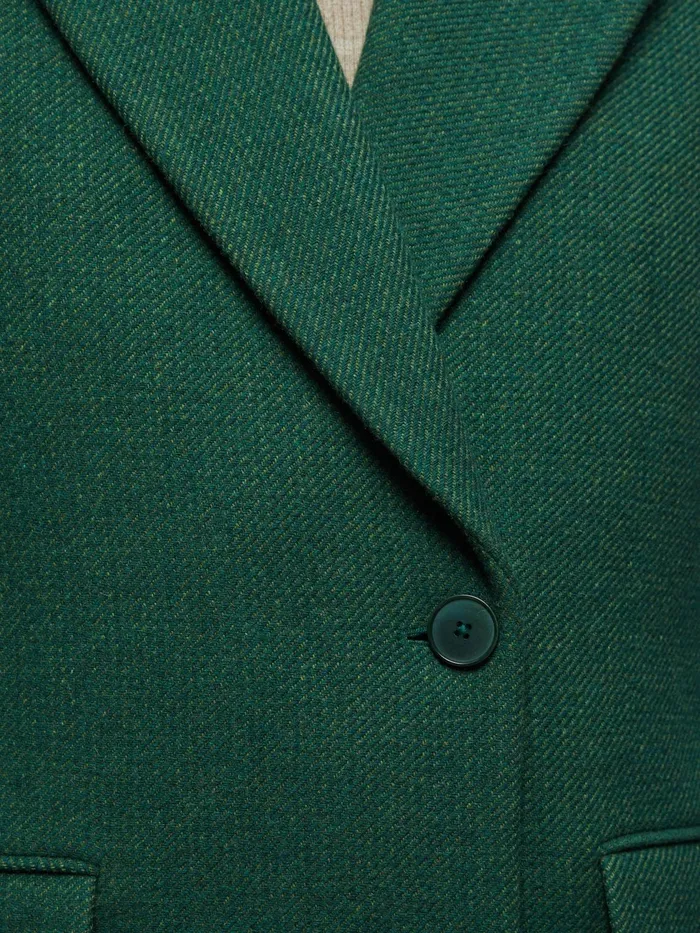 Jigsaw Jackets Women Wool Boyfriend Coat Green