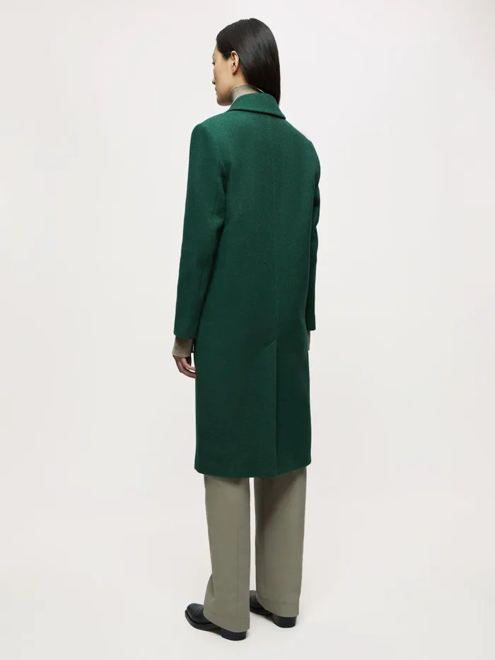 Jigsaw Jackets Women Wool Boyfriend Coat Green