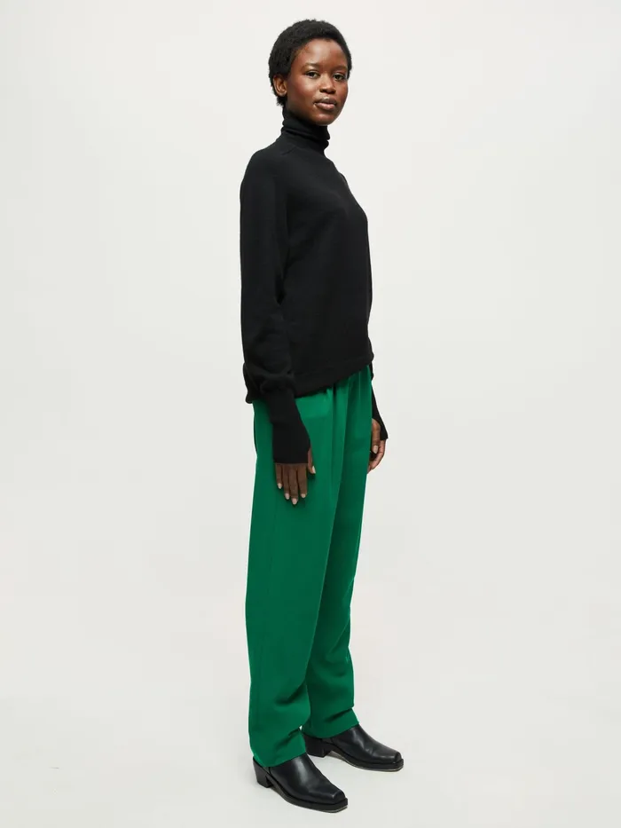 Jigsaw Knitwear and Cashmere Women Cashmere Forever Polo Jumper Black