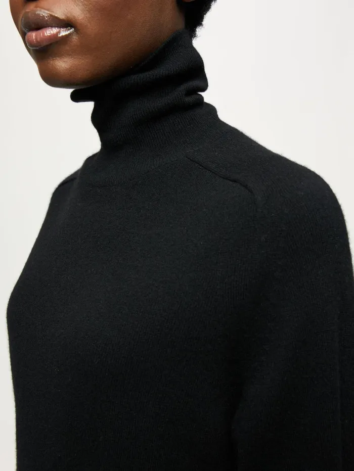 Jigsaw Knitwear and Cashmere Women Cashmere Forever Polo Jumper Black