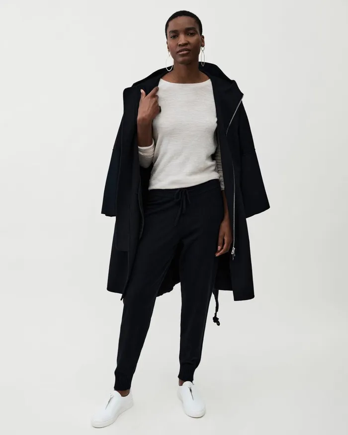 Jigsaw Knitwear and Cashmere Women Linen Cotton Round Neck Jumper White