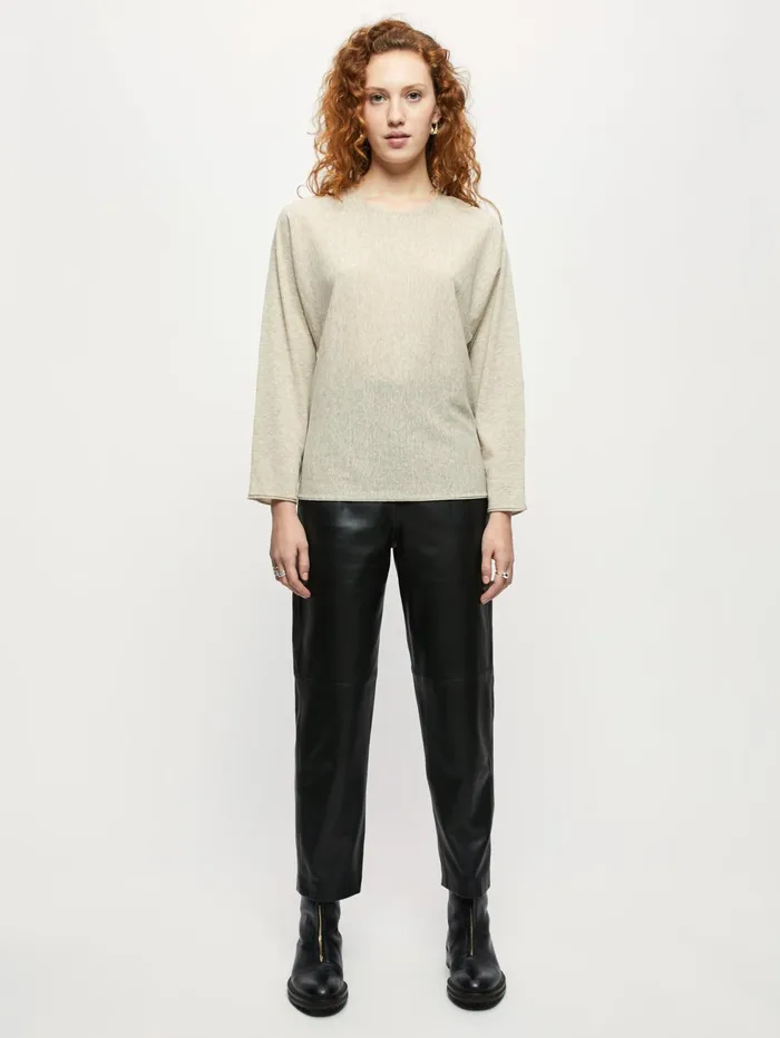 Jigsaw Knitwear and Cashmere Women Superfine Long Sleeve Jumper Cream