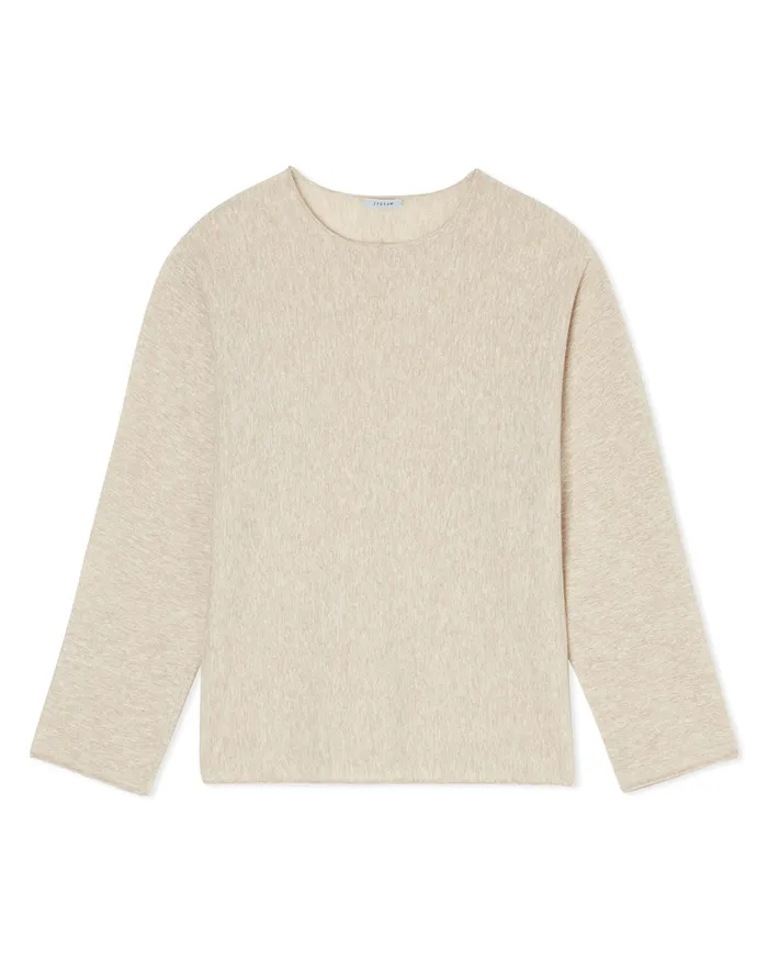 Jigsaw Knitwear and Cashmere Women Superfine Long Sleeve Jumper Cream