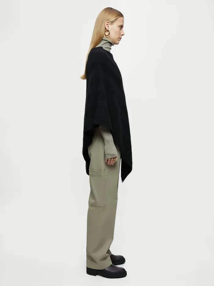 Jigsaw Ponchos and Scarves Women Cashmere Poncho Black