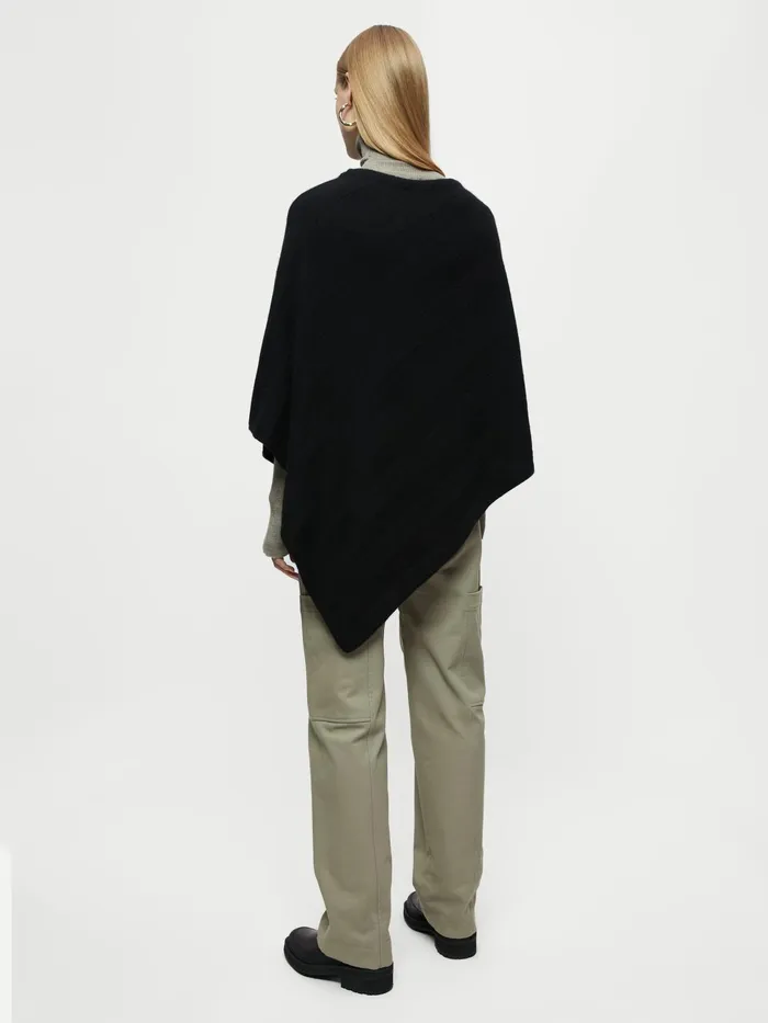 Jigsaw Ponchos and Scarves Women Cashmere Poncho Black