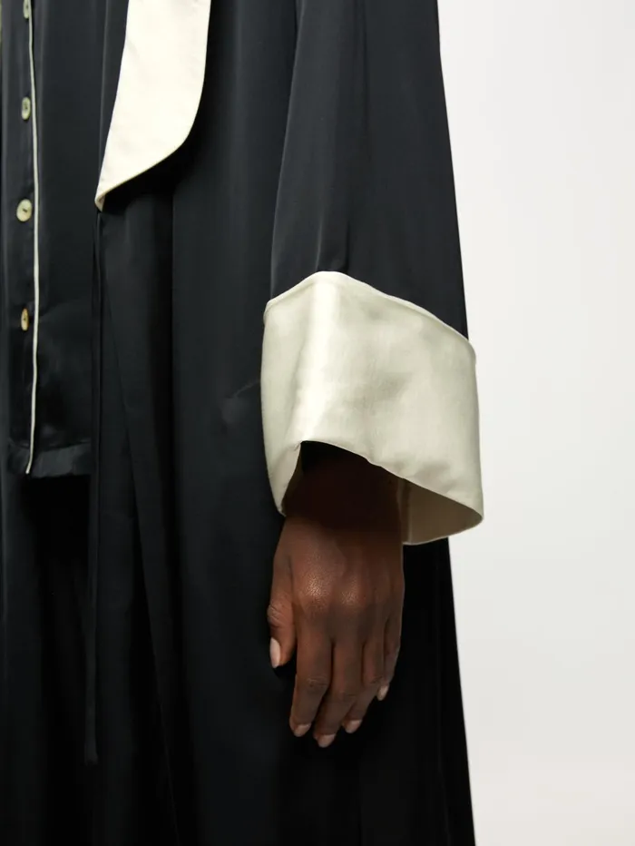 Jigsaw Pyjamas and Loungewear Women Elise Satin Robe Black