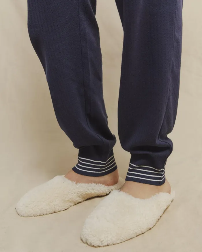Jigsaw Pyjamas and Loungewear Women Jersey Joggers Organic Cotton Blue