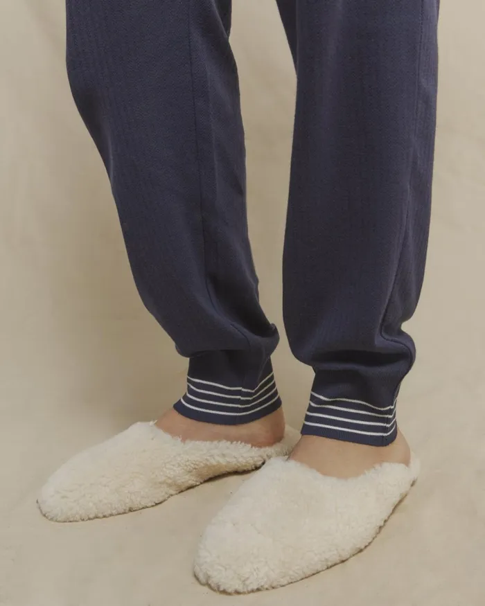 Jigsaw Pyjamas and Loungewear Women Jersey Joggers Organic Cotton Blue