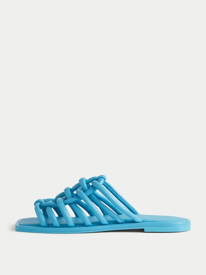 Jigsaw Shoes and Sandals Women Burgos Leather Rope Slider Blue