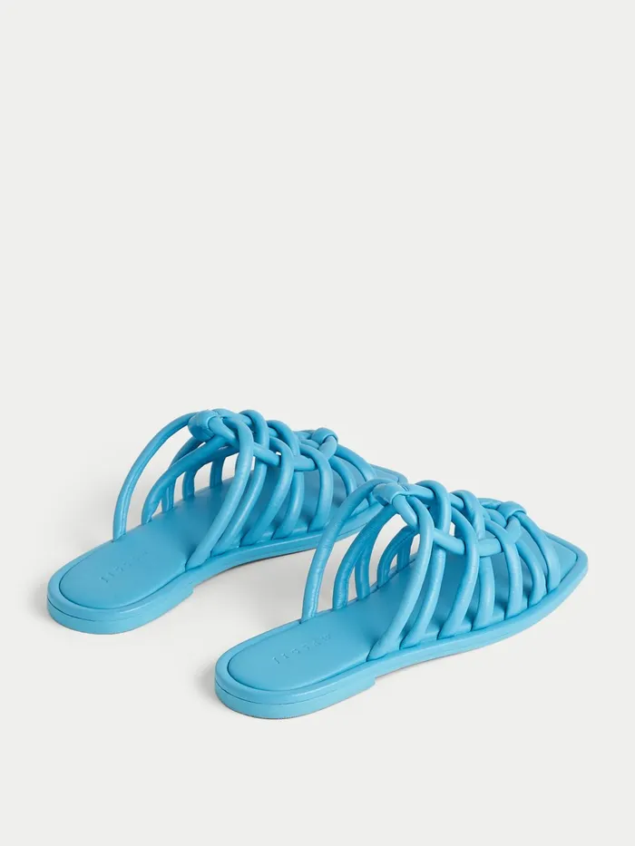 Jigsaw Shoes and Sandals Women Burgos Leather Rope Slider Blue