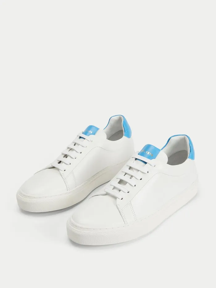 Jigsaw Shoes and Sandals Women Miah Leather Trainer Blue