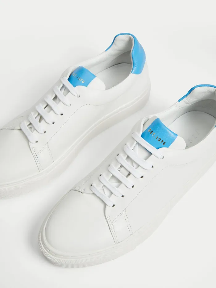 Jigsaw Shoes and Sandals Women Miah Leather Trainer Blue