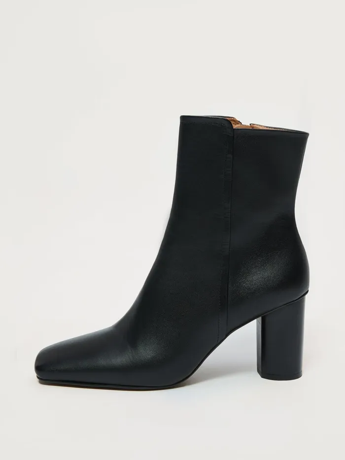 Jigsaw Shoes and Sandals Women Pimlico Leather Heel Boot Black