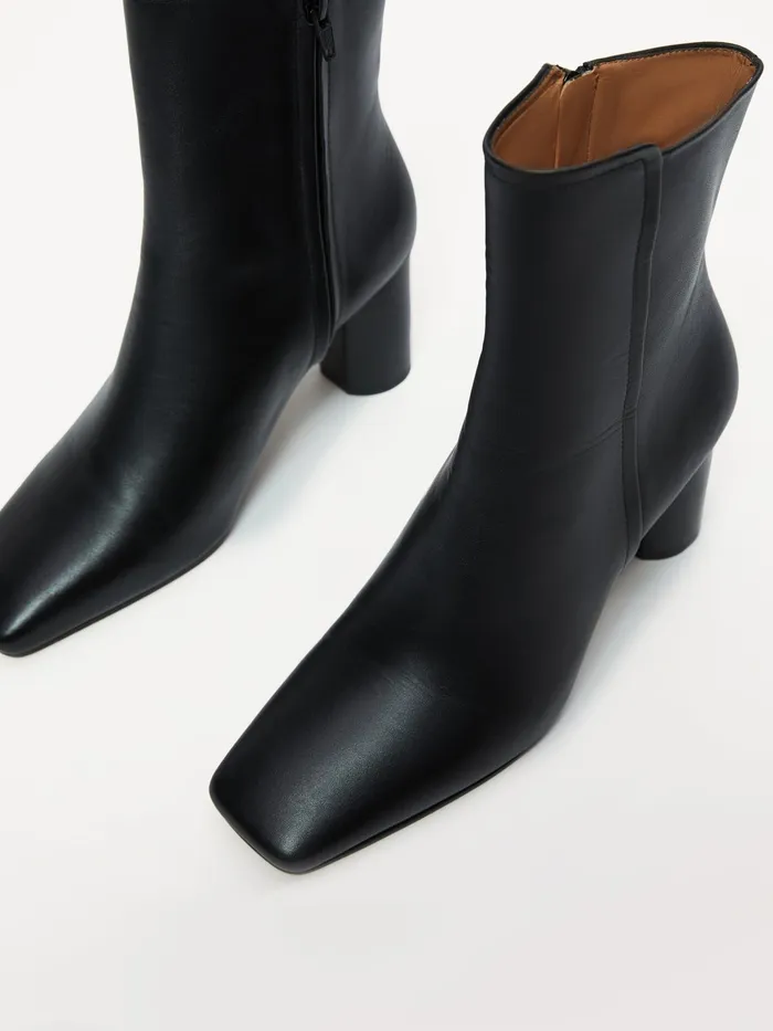 Jigsaw Shoes and Sandals Women Pimlico Leather Heel Boot Black