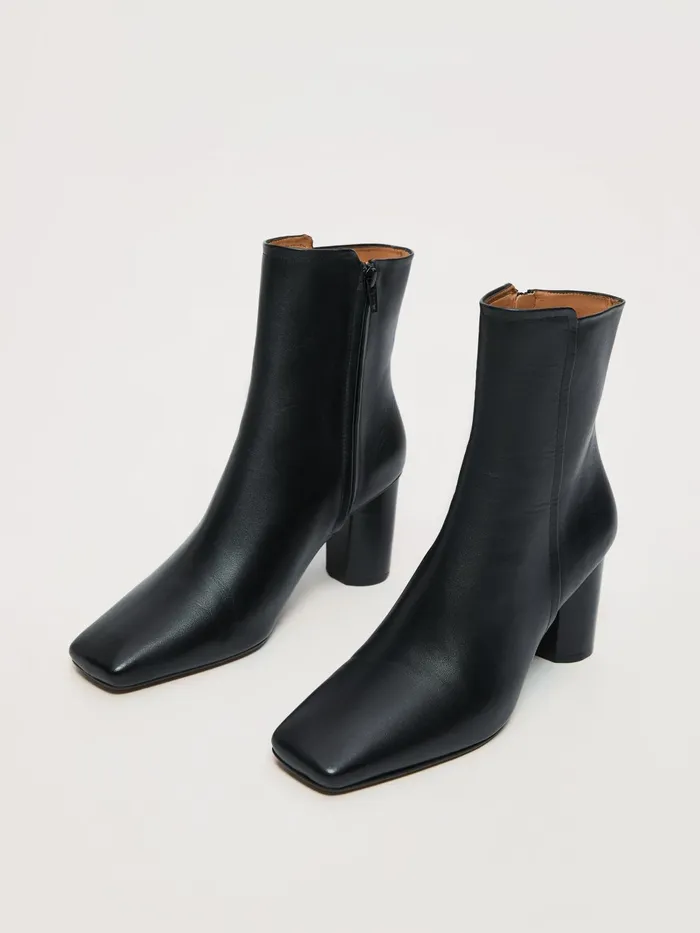 Jigsaw Shoes and Sandals Women Pimlico Leather Heel Boot Black