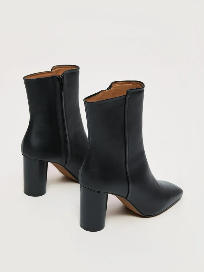 Jigsaw Shoes and Sandals Women Pimlico Leather Heel Boot Black