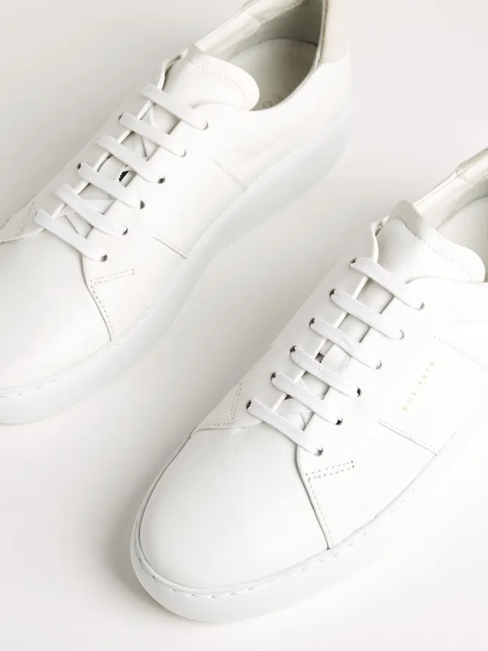 Jigsaw Shoes and Sandals Women Riva Leather Platform Trainer White