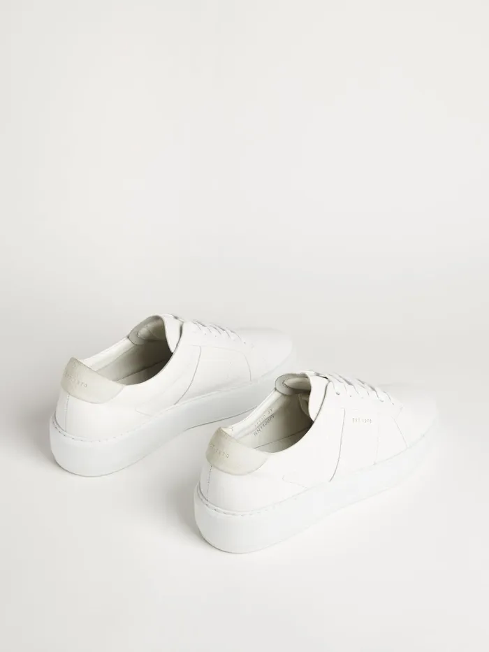 Jigsaw Shoes and Sandals Women Riva Leather Platform Trainer White
