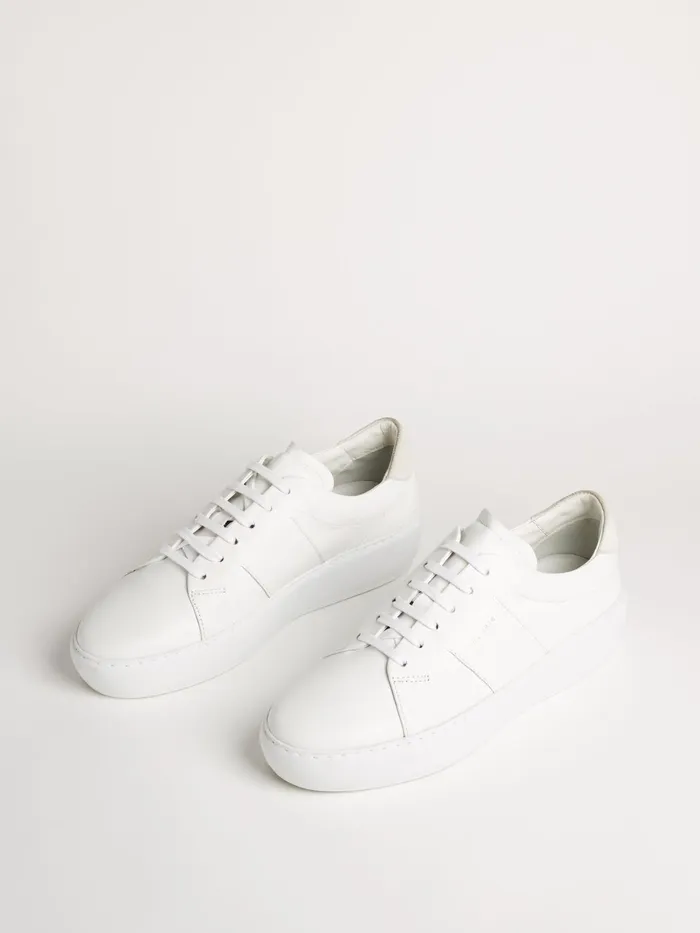 Jigsaw Shoes and Sandals Women Riva Leather Platform Trainer White