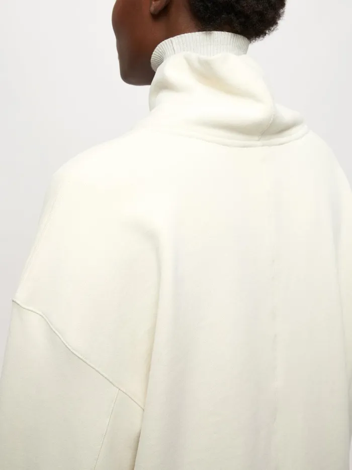 Jigsaw Tshirts Women Cotton Turtleneck Sweatshirt Cream