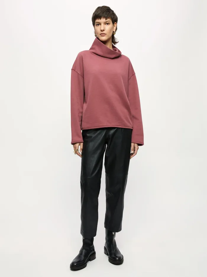 Jigsaw Tshirts Women Cotton Turtleneck Sweatshirt Pink