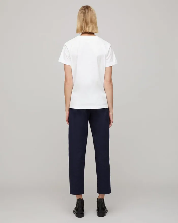 Jigsaw Tshirts Women Hove Cotton Boyfriend Tee White