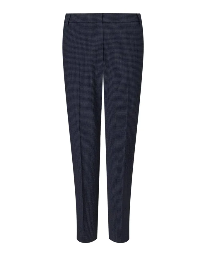 Jigsaw Trousers Women Check Portofino Suit Trouser Blue