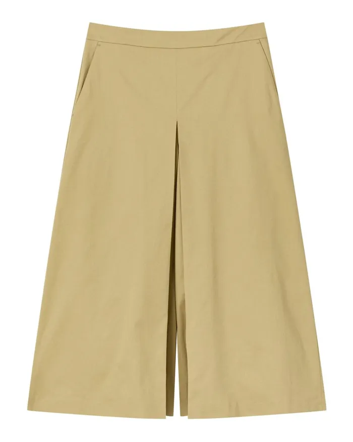 Jigsaw Trousers Women Fine Drill Culotte Cream