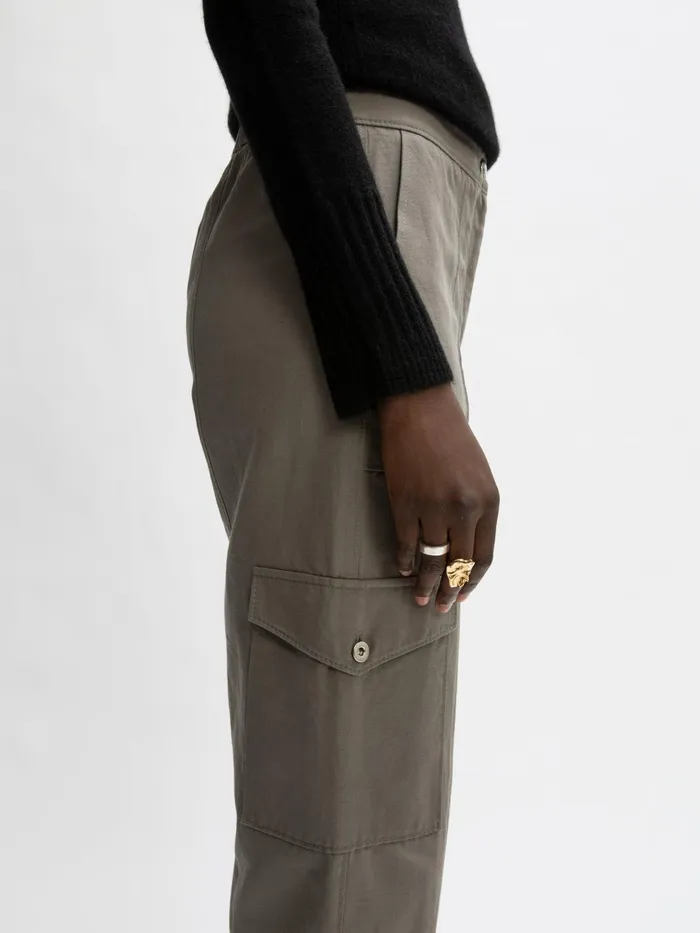 Jigsaw Trousers Women Nyle Tapered Trouser Grey
