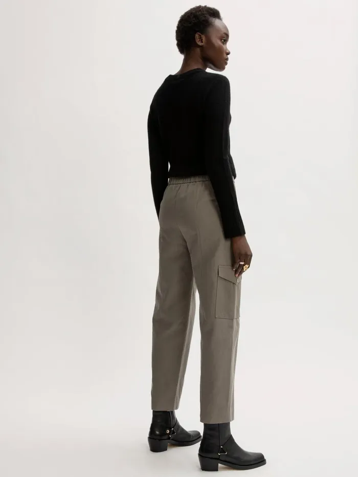Jigsaw Trousers Women Nyle Tapered Trouser Grey