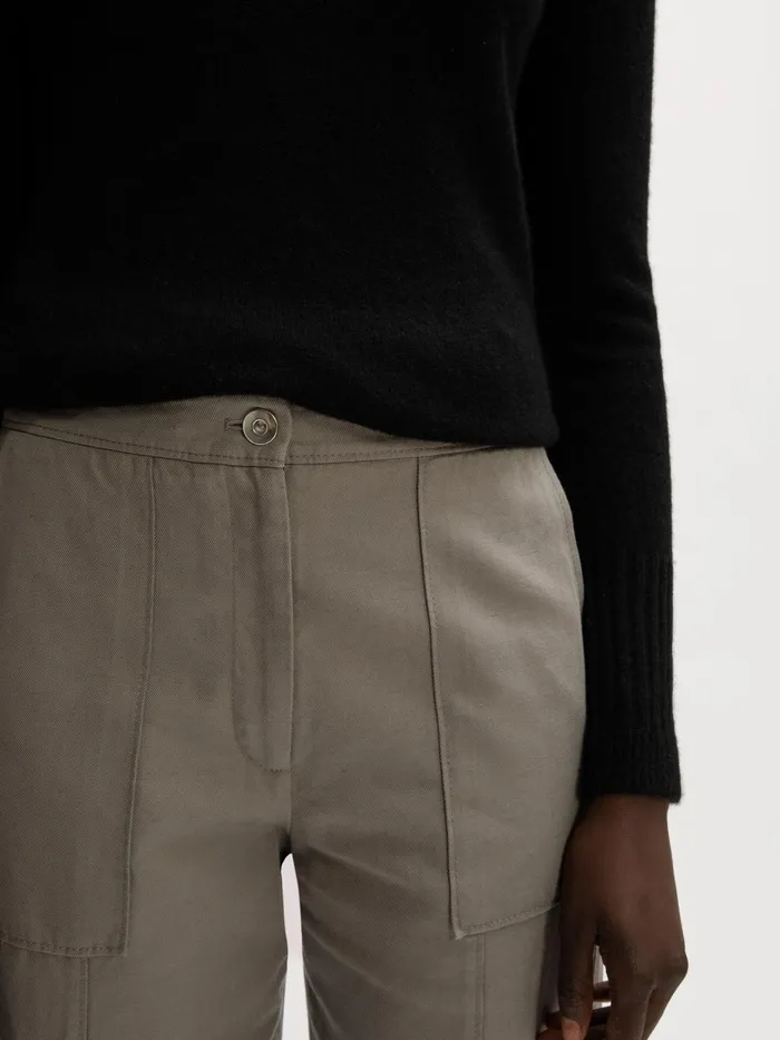Jigsaw Trousers Women Nyle Tapered Trouser Grey