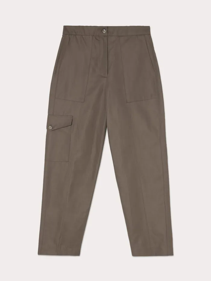 Jigsaw Trousers Women Nyle Tapered Trouser Grey