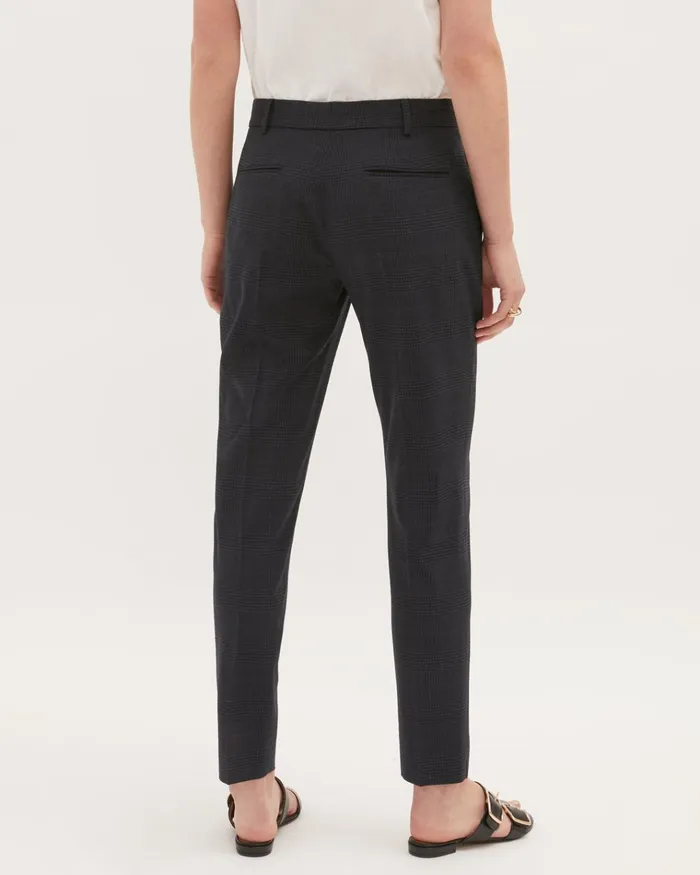 Jigsaw Trousers Women Prince Of Wales Trousers Blue
