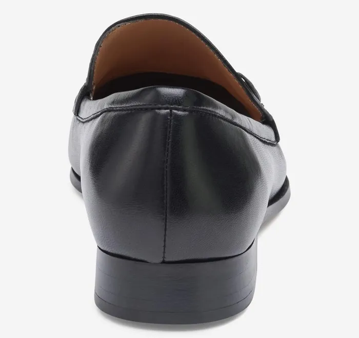 Johnston and Murphy Ali Bit Loafer Black Glove Leather Women Mules and Loafers