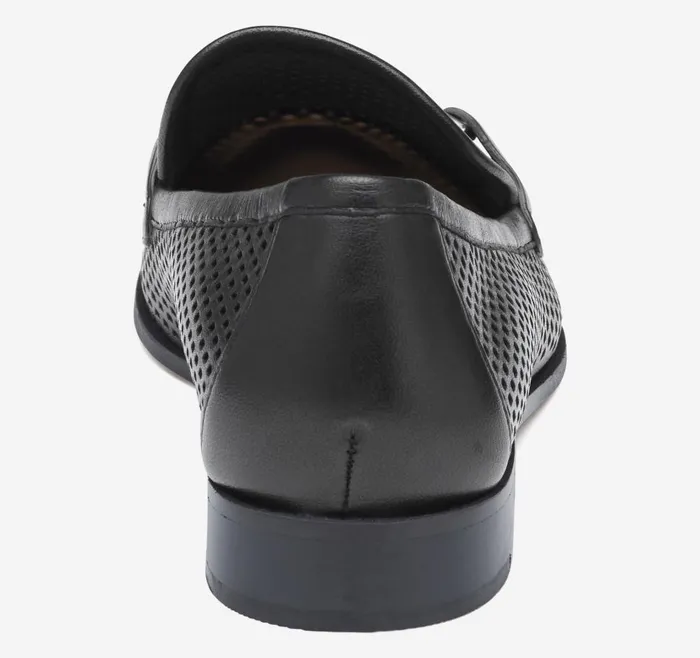 Johnston and Murphy Ali Perfed Bit Loafer Black Glove Leather Women Mules and Loafers Johnston and Murphy Ali Perfed Bit Loafer Black Glove Leather Women Mules and Loafers