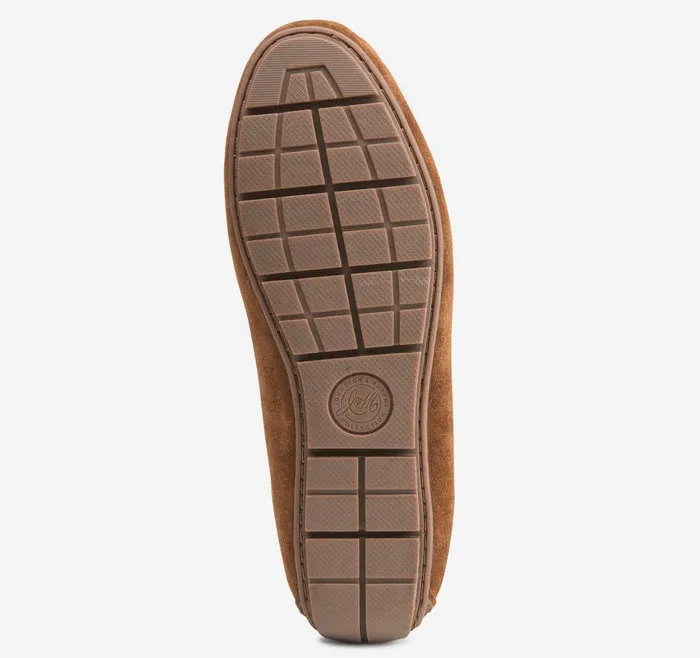 Johnston and Murphy Baldwin Driver OneEye Tie Snuff English Suedeshearling Men SlipOns Johnston and Murphy Baldwin Driver OneEye Tie Snuff English Suedeshearling Men SlipOns