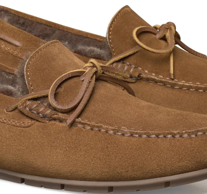 Johnston and Murphy Baldwin Driver OneEye Tie Snuff English Suedeshearling Men SlipOns Johnston and Murphy Baldwin Driver OneEye Tie Snuff English Suedeshearling Men SlipOns