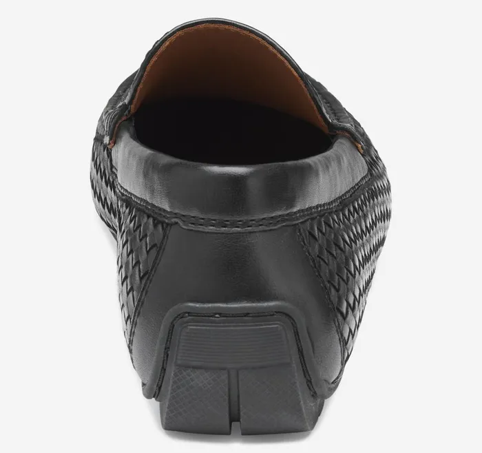 Johnston and Murphy Baldwin Driver Woven SlipOn Black Sheepskin Men SlipOns Johnston and Murphy Baldwin Driver Woven SlipOn Black Sheepskin Men SlipOns